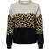 Only Jade Animal Long Sleeve Knitted Jumper Multi, Multi, Xs, Women Print