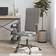 vidaXL grey Swivel Office Chair