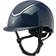 Charles Owen Standard Peak Riding Helmet - Navy Gloss/Pewter