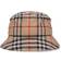 Burberry Bucket Hat Check Cappelli Beige Uomo