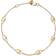 Moon & Meadow Evil Eye Link Bracelet - Gold