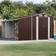 vidaXL brown, 277 Shed Metal Shed Outdoor Shed (Building Area )