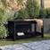 vidaXL black pine, Deck Garden Bench