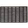 Homescapes Grid Rubber Door Mat Black