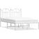 vidaXL white, 120 Metal Bed Frame Bed Base Headboard 4FT Small Double White/Black