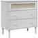 vidaXL Senja White Chest of Drawer 80x80cm