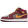 Nike Air Jordan 1 Mid SE GS - Night Maroon/Black/White/Total Orange