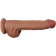 Lovetoy Sliding Skin Dual Layer Dildo Brown 29 cm