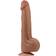 Lovetoy Sliding Skin Dual Layer Dildo Brown 29 cm