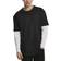 Urban Classics Oversized Double Layer Longsleeve Shirt - Black/White