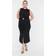Trendyol Collection Midi Bodycon Fitted Knit Dress - Black