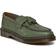 Dr. Martens Adrian Yellow Stitch Smooth Leather Tassel Loafers - Khaki Green