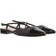 Steve Madden Belinda Ballerina Slingback - Black Leather