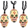 Kurt Adler UL 10-Light Day of the Dead Skull String Light 10 Lamps