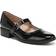 Soul Naturalizer Ramona Mary Jane Flat Shoes, Black Patent, 10.0W Almond Toe, Block Heels Black Patent 10.0W