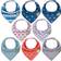 Keababies Organic Bandana Bibs 8-pack