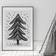 Pelcasa Pine Tree Black Plakat 70x100cm