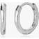 Monica Vinader Ziggie Huggie Hoop Earrings - Silver