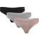 Hummel Juno Seamless Thong 3-pack - Ash Rose/Black/Paloma