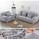 Thick Loose Sofa Cover Grey, Silver (116x106cm)