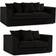 Furnishings For Less UK Luxor Black Sofa 3 Seater