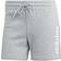 adidas Essentials Linear French Terry Shorts - Medium Grey Heather/White