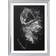 Single Black Jewelled Pirouette Black Framed Art 57x77cm