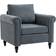 Homcom Vintage Fabric Grey Armchair 81cm