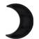 Gothic Homeware Crescent Moon Black Wall Shelf 37cm