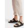 Fitflop Lulu justerbara lädersandaler för kvinnor, Helt svart