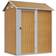 vidaXL Capanno Giardino Marrone Chiaro 192x152.5x237 cm Acciaio Zincato (Superficie edificio )