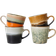 HKliving 70s ceramics Cappuccino Mugg 4st