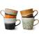 HKliving 70s ceramics Cappuccino Mugg 4st