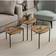 Homitis Leni Walnut Småbord 45x45cm 3stk