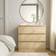 IKEA MALM White Stained Oak Byrå 80x78cm