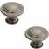 Loops 2x Round Ringed Pattern Door Knob 2pcs