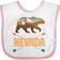 Inktastic Nevada Vacation Bear Silhouette Baby Bib