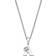 Little Diva Diamonds Sterling Silver Accent Initial Pendant Kids, Girl's, 14, White