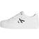 Calvin Klein Leather Platform Trainers W - Bright White