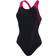 Speedo baddräkt dam Placement Laneback Svart/röd