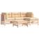 vidaXL 3185801 Loungesæt, 1 borde inkl. 3 sofaer