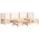 vidaXL 3185801 Loungeset, 1 Bord inkl. 3 Soffor