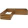 Sunnydaze Decor L-Shaped Raised Garden Bed