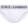 Dolce & Gabbana Slip In Cotone Stretch Con Logo Uomo White