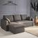 Sweeek Grey Sofa 219cm 3 Seater