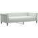 vidaXL Daybed with Mattress Light Gray Sofa 229cm 3 personers