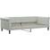 vidaXL Daybed with Mattress Light Gray Soffa 229cm 3-sits