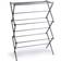 Bino 3-Tier Expandable Collapsing Foldable Laundry Drying Rack, Silver