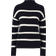 Vila VIRil Mockneck L/S Knit Rib Top - Musta/Valkoinen