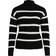 Vila VIRil Mockneck L/S Knit Rib Top - Musta/Valkoinen